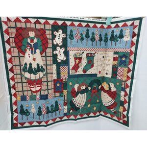 Quilt Kit "Christmas Angels Flying High" by Leslie Beck 2 Panels & 8 corner pcs
